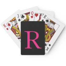 Mit Monogramm Initialen Pink Black Niedlich Girly 