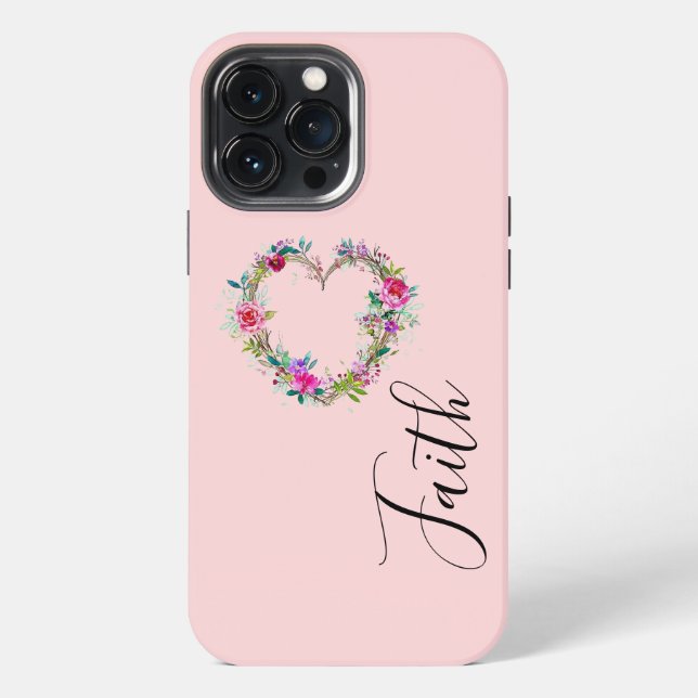 Mit Monogramm iPhone 13 Pro Max Hülle (Rückseite)