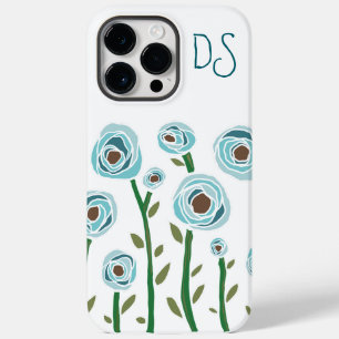 Mit Monogramm iPhone 14 Pro Max Gehäuse floral Case-Mate iPhone 14 Pro Max Hülle
