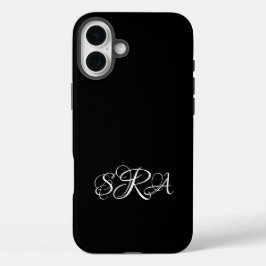 Mit Monogramm iPhone 16 Plus Fall Hülle