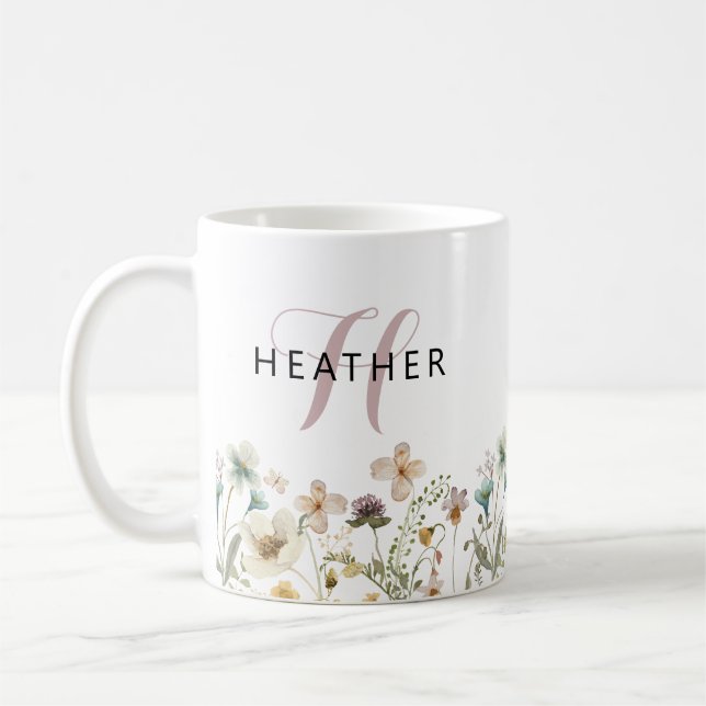 Mit Monogramm Kaffeetasse (Links)
