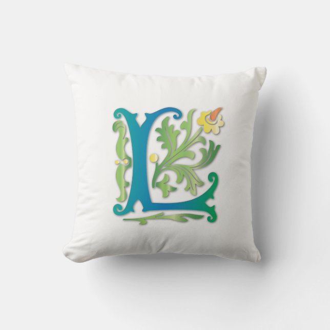 Mit Monogramm Kissen (Vorderseite)