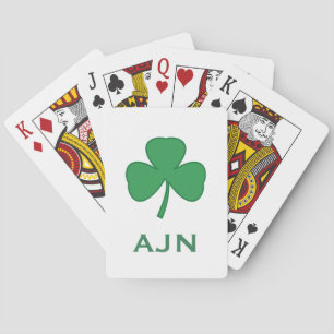 Mit Monogramm Kleeblatt Irish Playing Cards Gesche Spielkarten