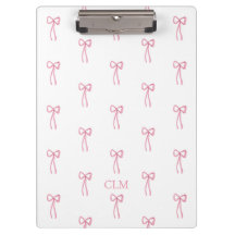 Mit Monogramm kleiner Bow Pink