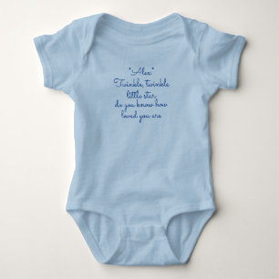 Mit Monogramm Kleinststar-Babyanzug Baby Strampler