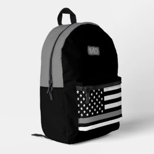 Mit Monogramm Korrektor, dünne Silber Bedruckter Rucksack