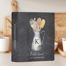Mit Monogramm Küche Utensids Jug Rezept Kochbuch