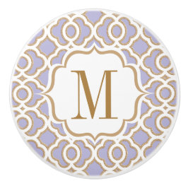 Mit Monogramm Lavendel-und Goldmarokkaner Keramikknauf