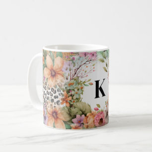 Mit Monogramm Leopard Kaffeetasse