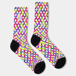 Mit Monogramm Lichtbogenmode Socken
