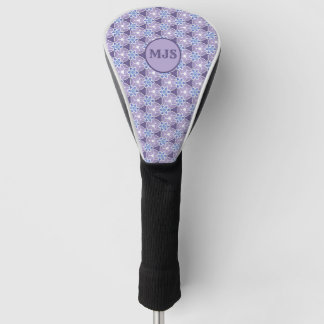 Mit Monogramm Lila Blumenmuster Golf Headcover