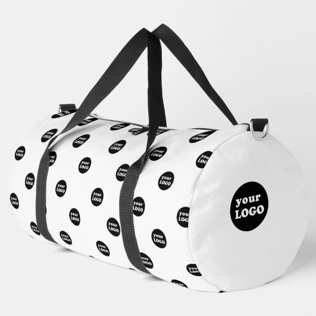 Mit Monogramm Logo für Unternehmen Duffle Bag (Linke Ecke)