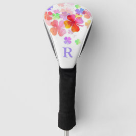 Mit Monogramm Lucky Four Leaf Clolies Golf Headcover