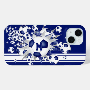 mit Monogramm Mädchenfußball blass Case-Mate iPhone Hülle