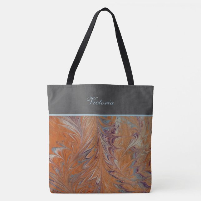 Mit Monogramm Marmor Tasche (Vorderseite)