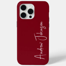 Mit Monogramm Maroon Case-Mate iPhone Hülle