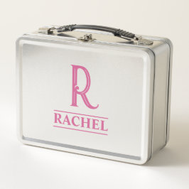 Mit Monogramm Metall Brotdose