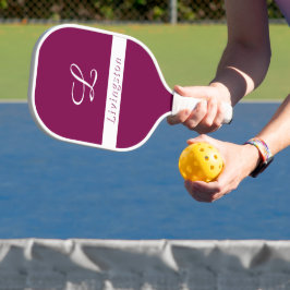 Mit Monogramm mit Name Pickleball Paddle