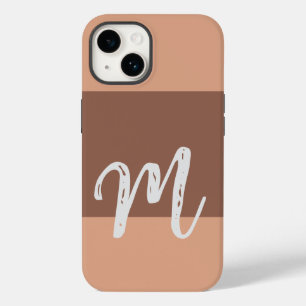 Mit Monogramm Moderne Schlichte Erstpastel Case-Mate iPhone 14 Hülle