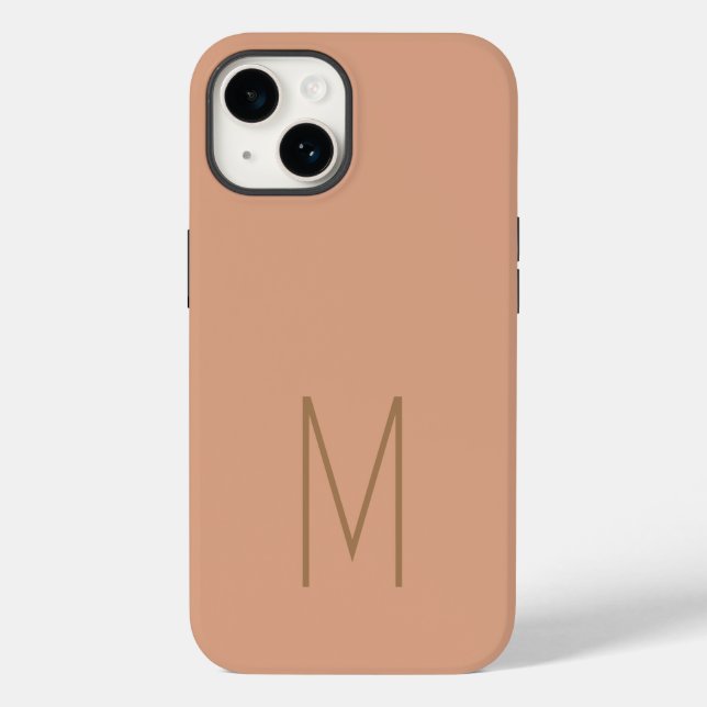 Mit Monogramm Moderne Schlichte Initial Case-Mate iPhone 14 Hülle (Rückseite)