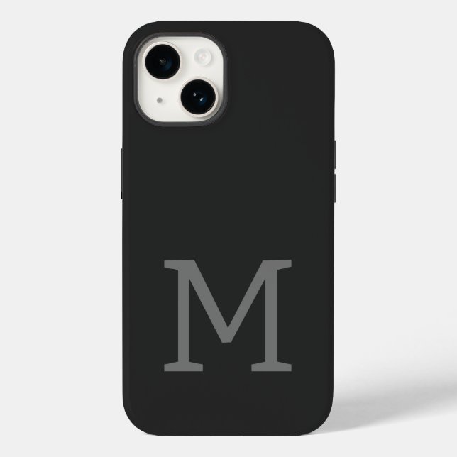 Mit Monogramm Moderne Schlichte Initial Case-Mate iPhone 14 Hülle (Rückseite)