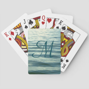 Mit Monogramm Mondlicht Spielkarten