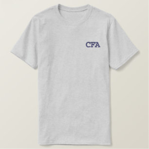 Mit Monogramm Monogramm aus drei Anfangsblöcken Besticktes T-Shirt