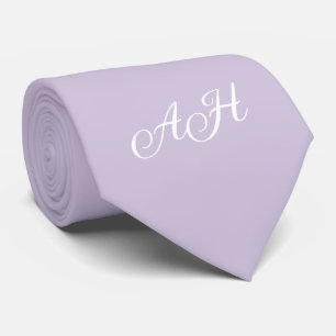 Mit Monogramm Monogramm für lila initiale Trauzeug Krawatte