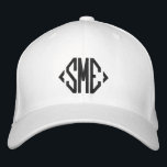 Mit Monogramm Monogramm-Initialen benutzerdefinier Bestickte Baseballkappe<br><div class="desc">Monogram Mit Monogramm Initials Custom Personalisiert Embroided Baseball Cap bietet das einfache moderne bestickte Monogramm Ihrer Initialen. Perfekt als Geschenk für Familie und Freunde zum Geburtstag,  Weihnachten,  Vatertag,  Muttertag,  Hochzeiten und vieles mehr. Erstellt von Evco Studio www.zazzle.com/store/evcostudio</div>