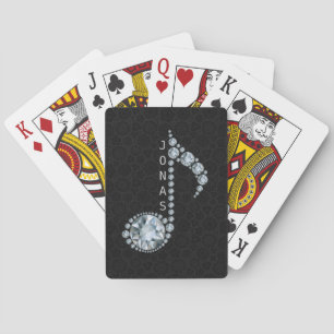 Mit Monogramm Musiknote Spielkarten