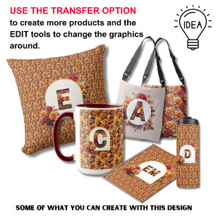 Mit Monogramm Mutter Oma Birthday Fall Floral Fleecedecke