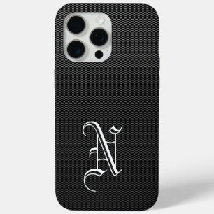 Mit Monogramm "N"-Imitate - Kohlenstofffaser-Box Case-Mate iPhone Hülle