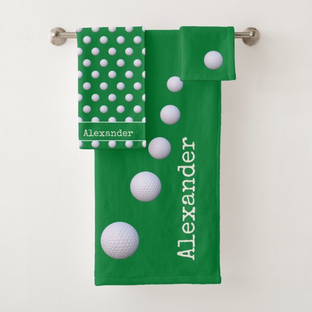 Mit Monogramm Name Badhandtuch Set (Insitu)