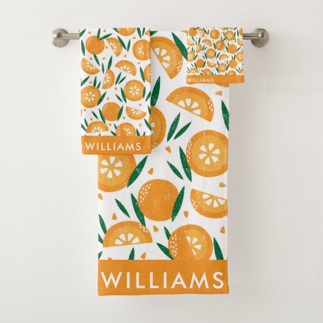 mit Monogramm, Name Badhandtuch Set (Insitu)