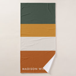 mit Monogramm, Name Badhandtuch Set