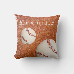 Mit Monogramm Name Baseball Softballsport Kissen