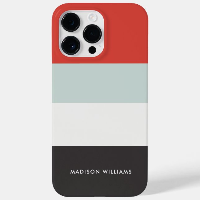 mit Monogramm, Name Case-Mate iPhone 14 Pro Max Hülle (Rückseite)