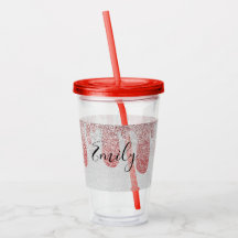 Mit Monogramm Name der blutigen Glitzern