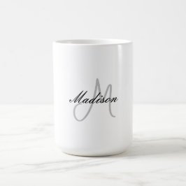 Mit Monogramm Name für moderne Handschrift Kaffeetasse