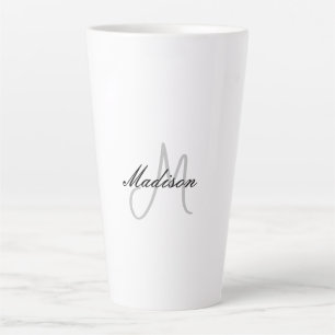 Mit Monogramm Name für moderne Handschrift Milchtasse