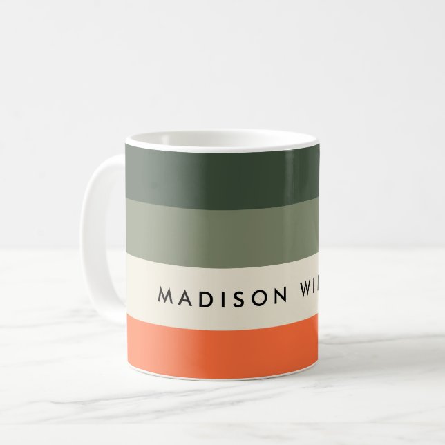 mit Monogramm, Name Kaffeetasse (Vorderseite Links)