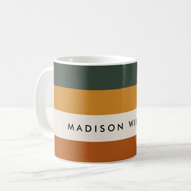 mit Monogramm, Name Kaffeetasse (Vorderseite Links)