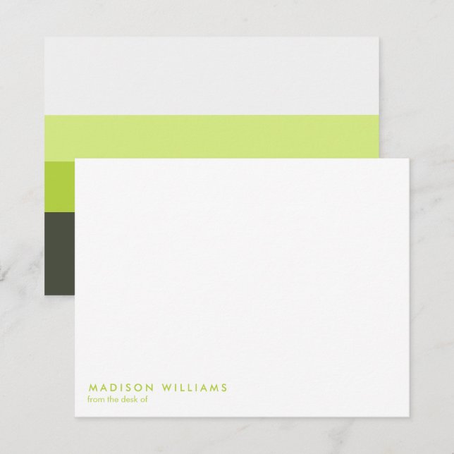 mit Monogramm, Name Mitteilungskarte (Vorne/Hinten)