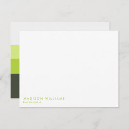 mit Monogramm, Name Mitteilungskarte