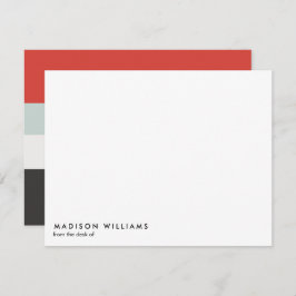 mit Monogramm, Name Mitteilungskarte