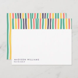 mit Monogramm, Name Mitteilungskarte