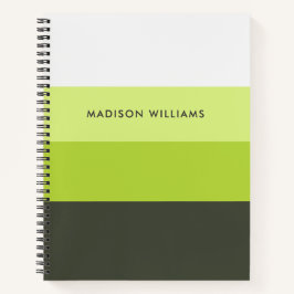 mit Monogramm, Name Notizbuch