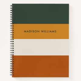 mit Monogramm, Name Notizbuch