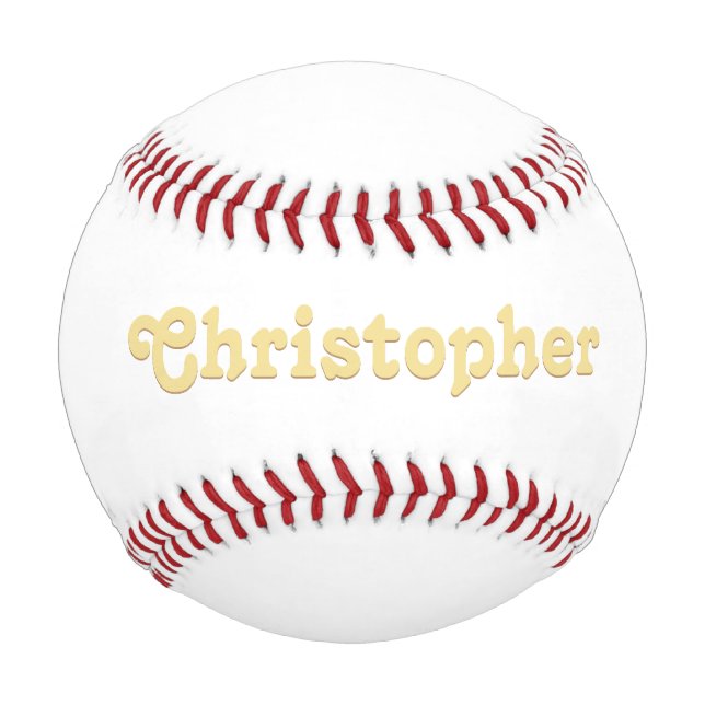 Mit Monogramm Name Player Team Coach Club Vater Baseball (Vorderseite)
