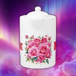 Mit Monogramm Name Rosa Roses |<br><div class="desc">Rosa und rote Rosen mit einem mit Monogramm Namen auf weißem Hintergrund sind für alle, die Blume Lieben.</div>